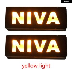 1ペア LED フロントポジション インジケータ ーパークライトサイドマーカーランプ アンバー 防水 LADA NIVA 4X4 シティ車用 - amber lights 08