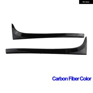 2ピース リアウィンドウ サイドスポイラー ウイングリップ カバー トリム ステッカー VW ゴルフ 7 MK7 MK7.5 R GTE GTD 自動車 - Carbon fiber color