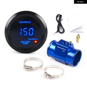 52MM デジタルブルー LED 水温計 40-150 摂氏 1/8NPT 水温シールパイプセンサー アダプタ ー - 42MM