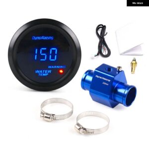 52MM デジタルブルー LED 水温計 40-150 摂氏 1/8NPT 水温シールパイプセンサー アダプタ ー - 28MM