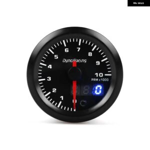 2インチ 52MM 7色 LED デュアルディスプレイブーストゲージ水温油温油圧電圧計空燃比 EGT タコメーター ゲージ - Tachometer