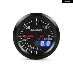 2インチ 52MM 7色 LED デュアルディスプレイブーストゲージ水温油温油圧電圧計空燃比 EGT タコメーター ゲージ - Boost gauge bar