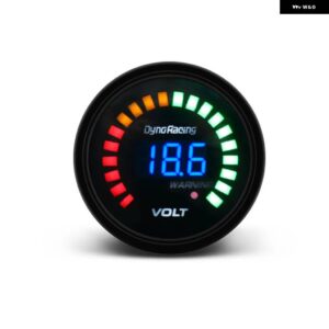 2インチ 52MM 20 LED デジタルブースト水温油温オイルプレス電圧計空燃比タコメーター RPM EGT 温度ゲージ - Voltmeter