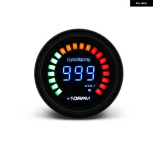 2インチ 52MM 20 LED デジタルブースト水温油温オイルプレス電圧計空燃比タコメーター RPM EGT 温度ゲージ - Tachometer