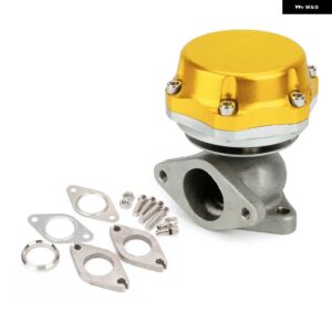 レーシング カー 38MM アウターターボエキゾーストマニホールドウエストゲート ダンプリング 14PSI TT101325 - Gold