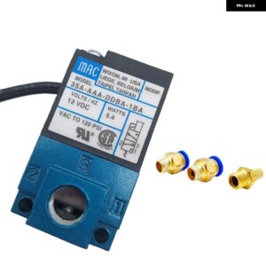 MAC 12V 24V 35A-ACA-DDBA-1BA/ 35A-AAA-DDBA-1BA 5.4 ワット 3 ポート電子ターボブースト制御 ECU ソレノイド バルブ - 35A-AAA-DDBA-1BA 12V6