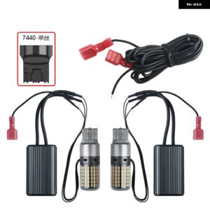 DRL ウィンカー ライト付き 2 1 で CANBUS 車 LED 1156 P21W BA15S PY21W BAU15S 7440 W21W T20 デュアルカラーモードスイッチ バック - T20 7440 w21w