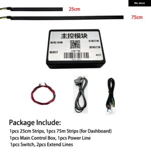 RGB 64色 LED 車足元アンビエントライトバックライト音楽音声制御自動 インテリア 装飾 ムードライトアプリ制御 - Set 2(App)