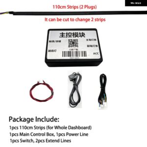 RGB 64色 LED 車足元アンビエントライトバックライト音楽音声制御自動 インテリア 装飾 ムードライトアプリ制御 - Set 3(App)