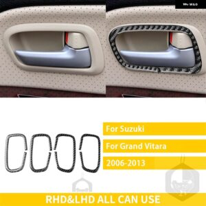 スズキ グランドヴィターラ 2006-13 カーボン車内完全 ステッカー - door pull L-R