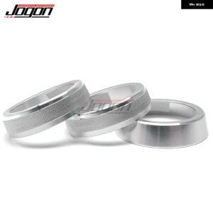 スズキ AC 空調サウンドノブ カバー ジムニー JB64 JB74 JB64W JB74W 2019-2022 ノブ ボタン リングトリムカー - Silver