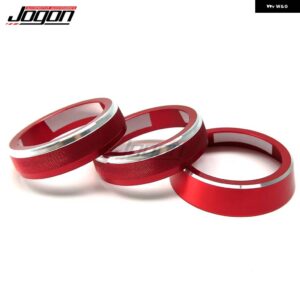 スズキ AC 空調サウンドノブ カバー ジムニー JB64 JB74 JB64W JB74W 2019-2022 ノブ ボタン リングトリムカー - red