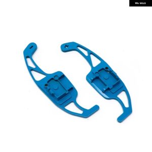 GTI スタイル交換パドル シフター VW ゴルフ 5 MK5 V R32 ゴルフ 6 GTI MK6 R20 R ステアリング ホイール延長パドル - Glossy Blue