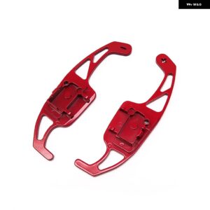 GTI スタイル交換パドル シフター VW ゴルフ 5 MK5 V R32 ゴルフ 6 GTI MK6 R20 R ステアリング ホイール延長パドル - Brilliant RED