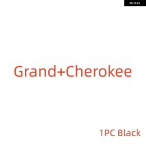 4X4 CRD V8 エンブレムリアリフトゲート バッジロゴ銘板 ステッカー - grand-Cherokee Black