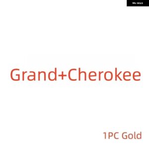 4X4 CRD V8 エンブレムリアリフトゲート バッジロゴ銘板 ステッカー - grand-Cherokee Gold
