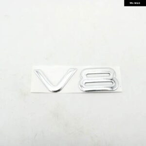 4X4 CRD V8 エンブレムリアリフトゲート バッジロゴ銘板 ステッカー - 1PC V8 Silver