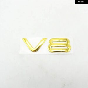 4X4 CRD V8 エンブレムリアリフトゲート バッジロゴ銘板 ステッカー - 1PC V8 Gold