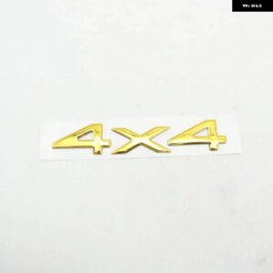 4X4 CRD V8 エンブレムリアリフトゲート バッジロゴ銘板 ステッカー - 1PC 4X4 Gold