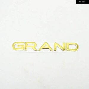 4X4 CRD V8 エンブレムリアリフトゲート バッジロゴ銘板 ステッカー - 1 PC Grand Gold