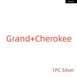 4X4 CRD V8 エンブレムリアリフトゲート バッジロゴ銘板 ステッカー - grand-Cheroke Silver