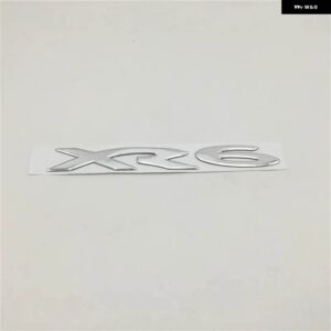 ファルコン XR6 XR 6 エンブレムリアトランクテールゲート ロゴ ステッカー サイドドアフェンダー銘板 デカール - 1 piece silver
