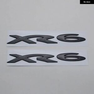 ファルコン XR6 XR 6 エンブレムリアトランクテールゲート ロゴ ステッカー サイドドアフェンダー銘板 デカール - 2 pieces black
