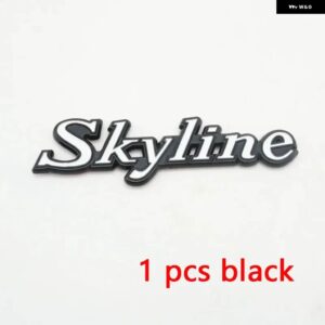 スカイライン GTR GT-R エンブレム C210 C110 240K ダットサンバッジ NAMAPLATE 3D ステッカー - 1 pcs BLACK
