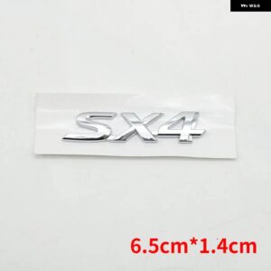 SX4 エンブレムリアトランクスクリプトバッジ デカール ロゴシンボル - Small 65X14mm