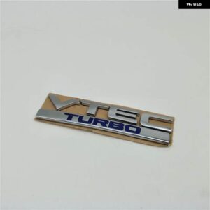 ジャズ シビック VTEC TURBO リアトランクロゴエンブレムハッチバック用 - Silver Blue
