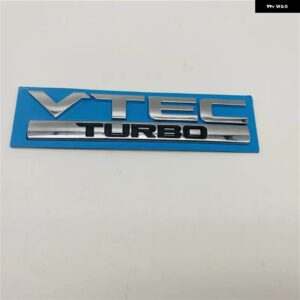 ジャズ シビック VTEC TURBO リアトランクロゴエンブレムハッチバック用 - silver black