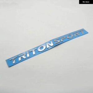 トリトンスポーツ TRITONSPORT フロントフードエンブレムロゴスクリプトバッジ文字 ステッカー デカール 銘板 - Silver
