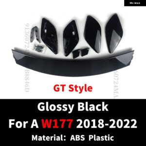 スポーツブーツ トランクリップリアルーフスポイラー ウイングチューニング メルセデス W176 W177 ベンツ A 2013-2022 A200 A180 A220 A250 A45 A260 - W177 Glossy Black
