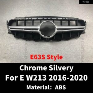 フロントバンパー グリル フードグリル メルセデス W213 C238 A238 E クラス E300 E200 E260 2016-2020 パーフェクトマッチ E63 GT ダイヤモンドスタイル - E63S Silvery