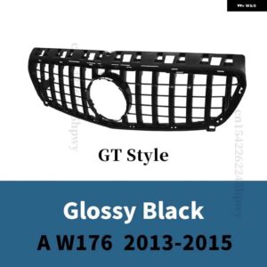 フロントグリル レーシング グリル メッシュチューニング メルセデス A クラス A45 W176 2013 -2018 2019 + A180 A200 A260 GT ダイヤモンドスタイル - 13-15 GT Black