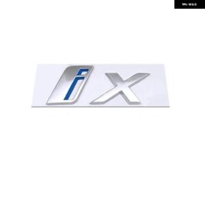 Iシリーズ I3 IX IX3 3D レターエンブレムロゴリアトランクスタイリング ステッカー 装飾 デカール カー - IX Matte Silver