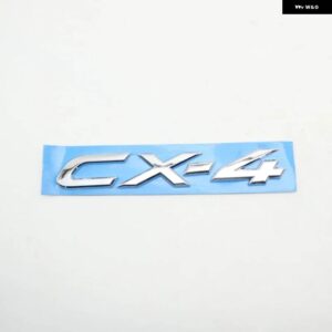 カー CX4 CX5 CX-4 CX-5 リアトランクエンブレムテールゲート 文字ロゴバッジ銘板自動 デカール - CX-4 Silver