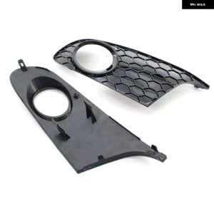 フロントバンパー グリル メッシュグリル フォグライト カバー スリーピーススーツ VW ゴルフ 6 MK6 非 GTI 2009-13 - Fog Light Cover pair