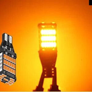 2X 信号灯 CANBUS T15 LED 電球 4014 45SMD オートリバースランプ用テール ブレーキ 電球白赤黄 6000K