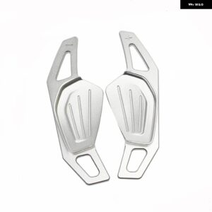 シフターパドル シュコダ ENYAQ IV オクタヴィアスカウト RS VRS A8 MK4 カロック KODIAQ 2021 スポーツラインステアリング ホイール DSG ギア延長 - Silver