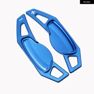 スマートフォーツー 451 2009-2017 FOURAUTO 453 2015-2017 ステアリング ホイール DSG シフトパドル 拡張シフター アルミ ステッカー 2個 - Blue