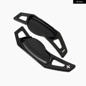 スマートフォーツー 451 2009-2017 FOURAUTO 453 2015-2017 ステアリング ホイール DSG シフトパドル 拡張シフター アルミ ステッカー 2個 - black