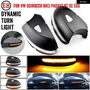 LED サイドウイングダイナミック ウィンカー ライトバックミラー インジケータ VW パサート CC B7 ビートルシロッコ ジェッタ MK6 ユーロ PR - Crystal white