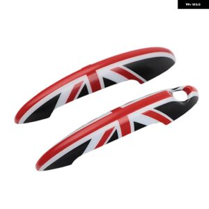 ユニオンジャック ドアハンドル カバー ステッカー ミニクーパー S JCW R50 R52 R53 R55 R56 R57 R58 R59 R61 2ピース カースタイリング - Black Jack