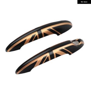 ユニオンジャック ドアハンドル カバー ステッカー ミニクーパー S JCW R50 R52 R53 R55 R56 R57 R58 R59 R61 2ピース カースタイリング - Gold Jack