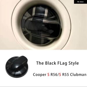 黒旗カー用品 ステッカー シェル 装飾 カバー ミニクーパー S JCW R53 R55 R56 R57 R58 R59 R60 R61 自動車 - Fuel Tank Cover