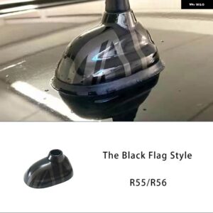 黒旗カー用品 ステッカー シェル 装飾 カバー ミニクーパー S JCW R53 R55 R56 R57 R58 R59 R60 R61 自動車 - Antenna Cover A