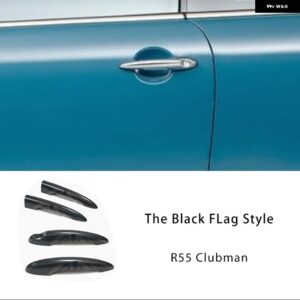 黒旗カー用品 ステッカー シェル 装飾 カバー ミニクーパー S JCW R53 R55 R56 R57 R58 R59 R60 R61 自動車 - Door handle Cover C