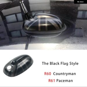 黒旗カー用品 ステッカー シェル 装飾 カバー ミニクーパー S JCW R53 R55 R56 R57 R58 R59 R60 R61 自動車 - Antenna Cover B