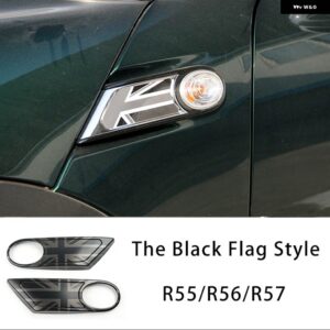 黒旗カー用品 ステッカー シェル 装飾 カバー ミニクーパー S JCW R53 R55 R56 R57 R58 R59 R60 R61 自動車 - Flat Fender Cover